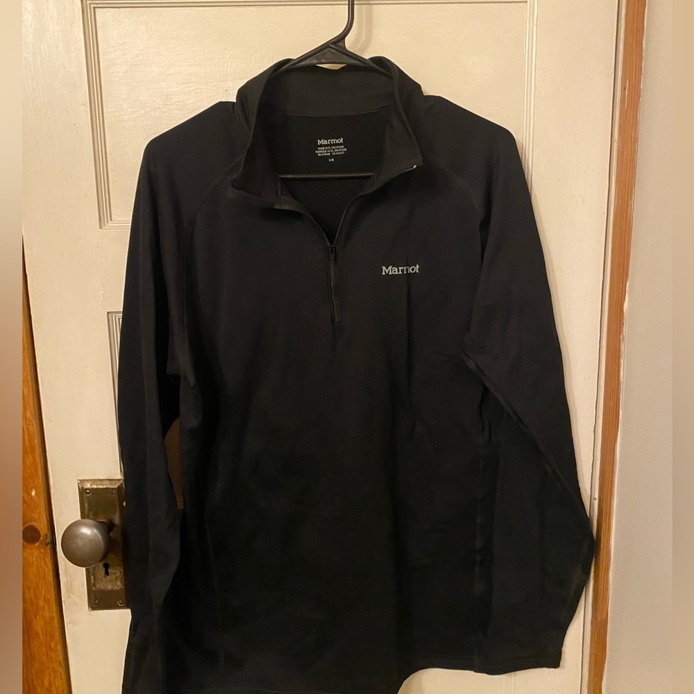 Black Mens Marmot Base Layer - Large